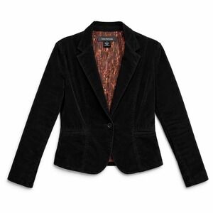 Calvin Klein Jeans Black Corduroy Blazer Jacket Women's Medium